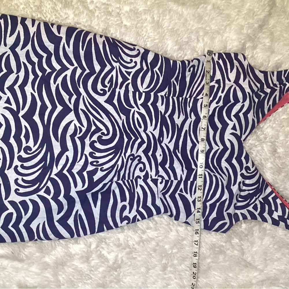 Lilly Pulitzer Kiki women’s Navy and White Patterned Dress size 4 - Picture 10 of 12